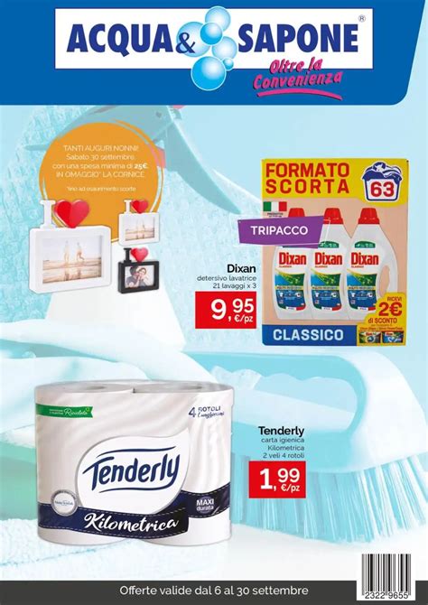 Volantino Acqua e Sapone a Canicattì dal 23/09 .